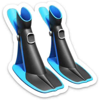  diving fins sticker