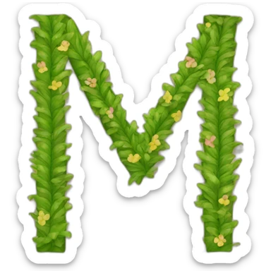 hawaiian H letter sticker