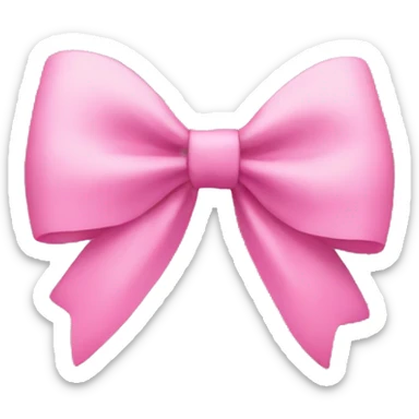Pink bow sticker