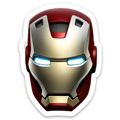 Iron man helmet  sticker
