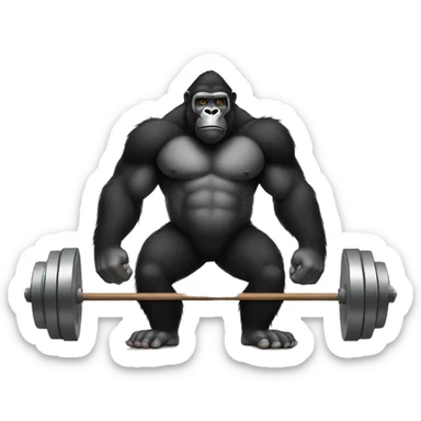 Gorilla inn the gym sticker