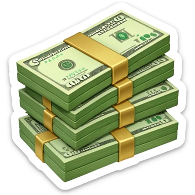 Сделай пачку денег как в GTA San Andreas sticker