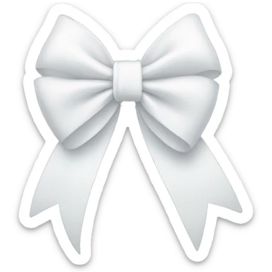 white bow sticker