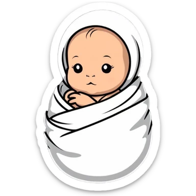 Newborn baby sticker