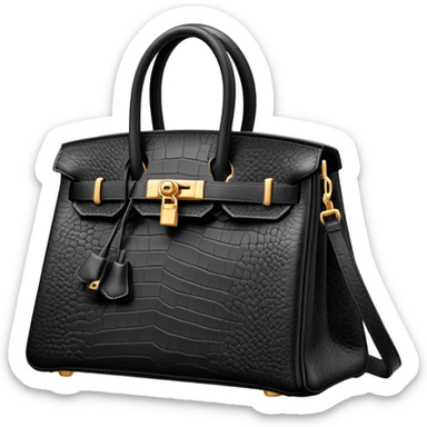 Black birkin sticker