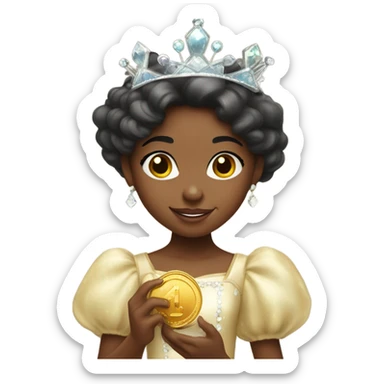 Pretty black princess got a little penny  sticker