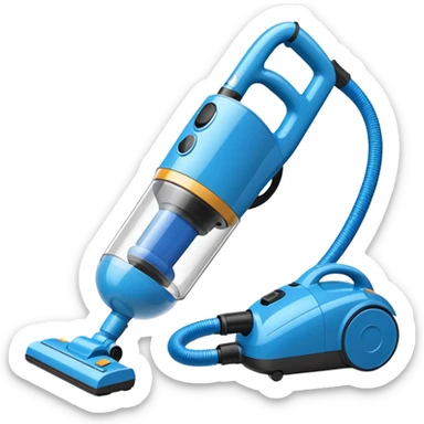 blue cordless vacuum sticker