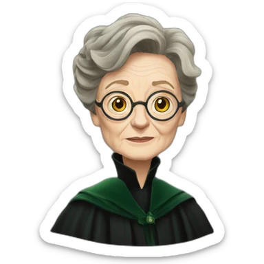 Minerva mcgonagall harry potter sticker
