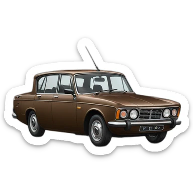 brown rover p6 v8 sticker