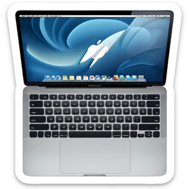 MacBook Pro minimal background sticker