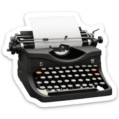 typewriter sticker