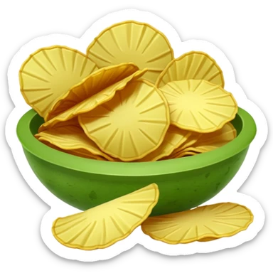 green potato chips sticker