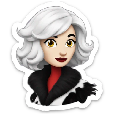 cruella de vil sticker