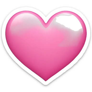 pink heart sticker