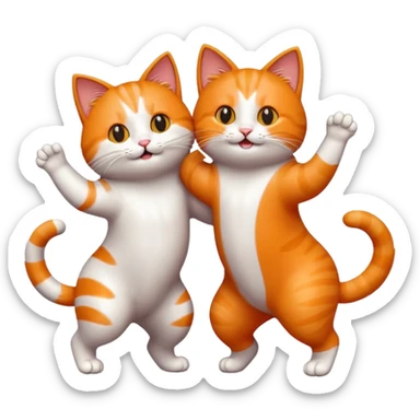 Gatos dançando sticker