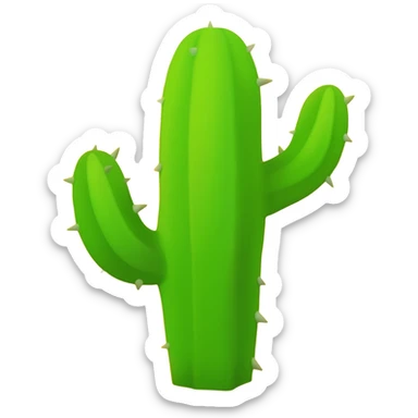 A yellow badge with a catcus and number 1 on it sticker