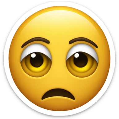 scared shaking yellow round emoji sticker