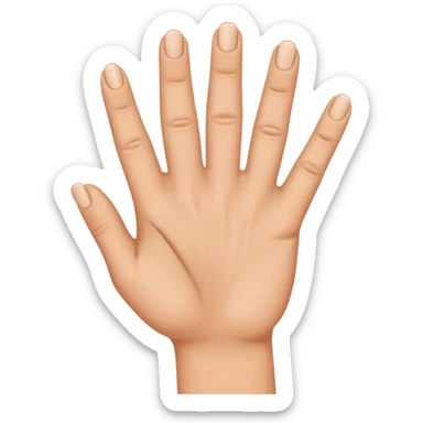 I want like a sign with my hand a hand with the third finger and the forth I want theme on and the others off sticker