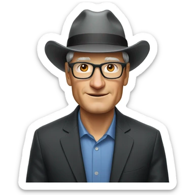 Tim Cook with hat sticker