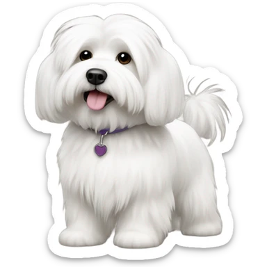 coton de tuleur white fur sticker