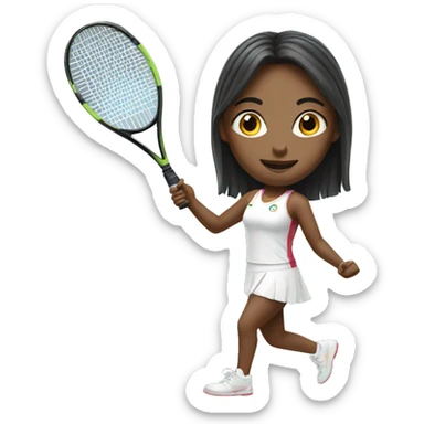 summer olympics girl tennis sticker