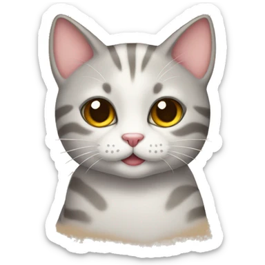 Cute cat sticker