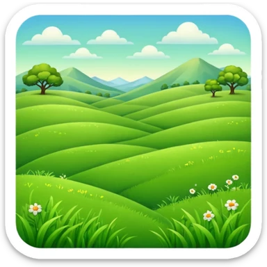 Grassland sticker