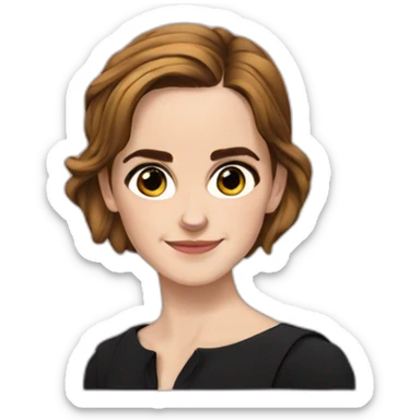 Emma watson avec des pomme sticker
