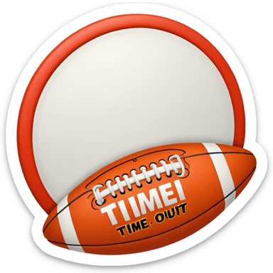 sports time out sticker