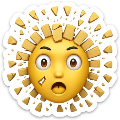 EXPLODING HEAD EMOJI sticker