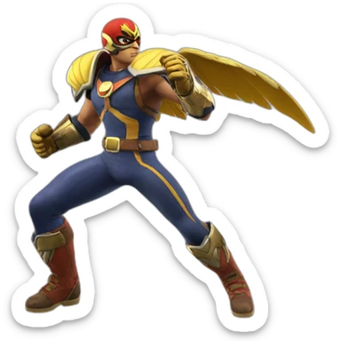 captain-falcon-in-smash-bros-ultimate sticker