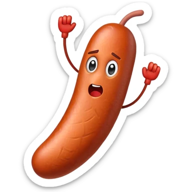 Furious sausage sticker