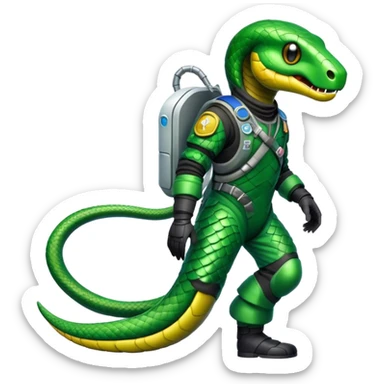 Snake Space pirate sticker