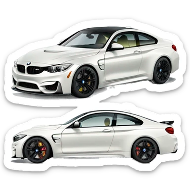 bmw m4 competition car sticker