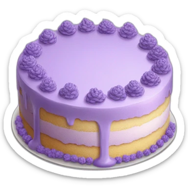 Lavender cake sticker
