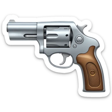 Un emoji con una pistola sticker