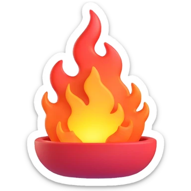 heat icon symbolizing hot air and heatwave, realistic and three-dimensional, no background sticker