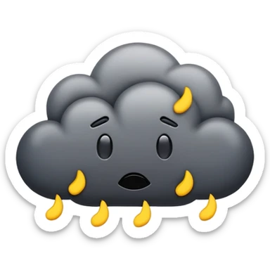 Storm full of shit emoji sticker
