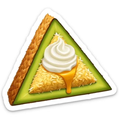 Nasi lemak triangle creature  sticker