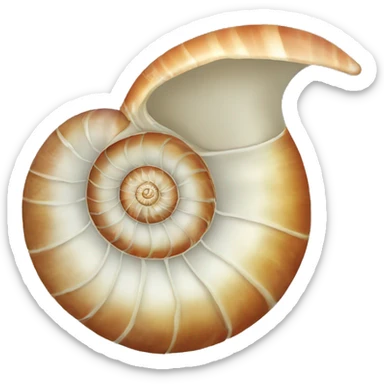 nautilus shell sticker