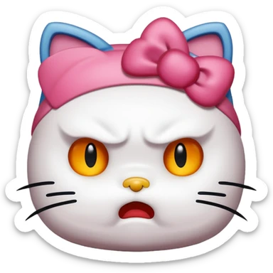 Hello Kitty Angry sticker