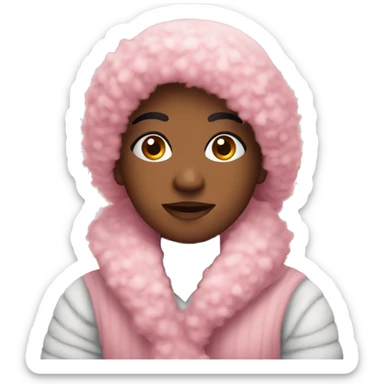 Cute Christmas pink cozy  sticker