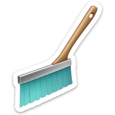 squeegee with long wooden handle sticker