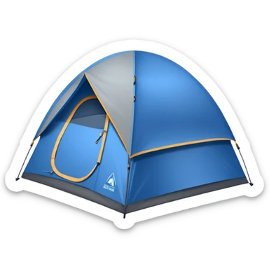 Hiking tent sticker