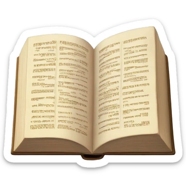 Bible, open book sticker