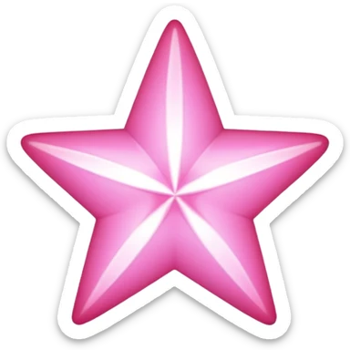 Pink star sticker