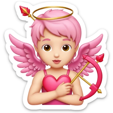 Pink Cupid sticker