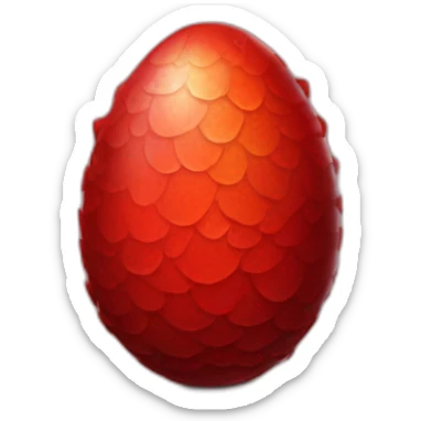 Dragon red egg sticker