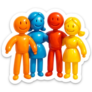 group of people sticker