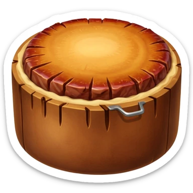 round meat roasted  sticker